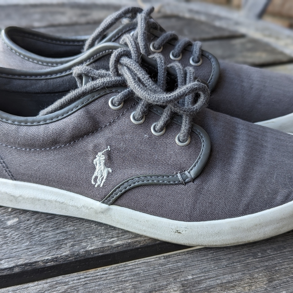 Ralph Lauren Polo Youth Big Kids Shoes 6 Gray